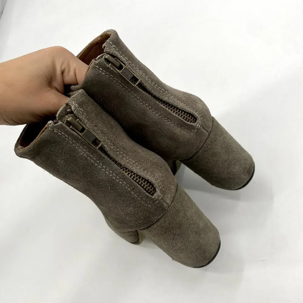 Freebird Harlo suede block heel Bootie